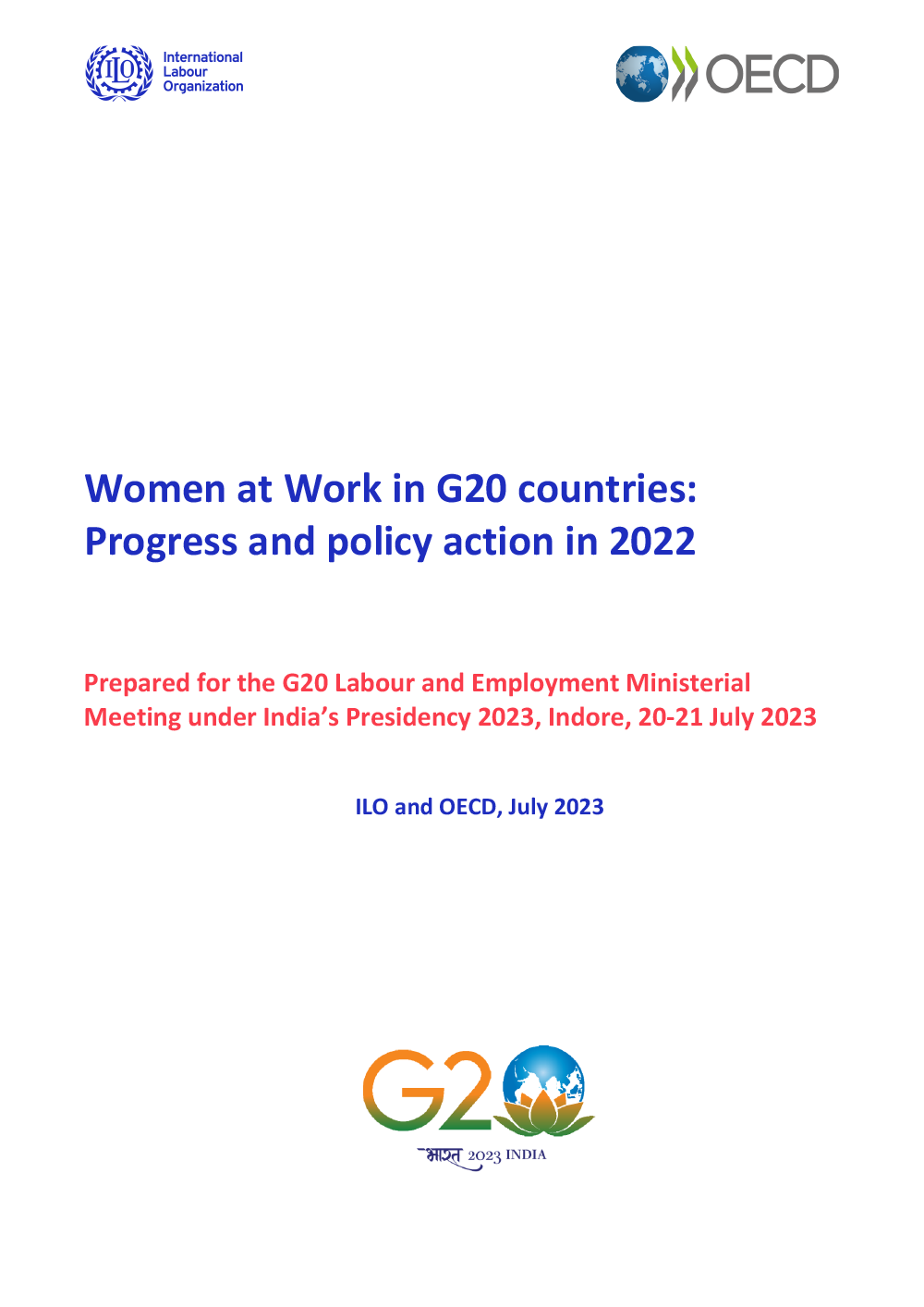 Women at Work in G20 countries: Progress and policy action in 2022